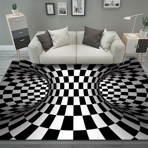 Amazon.com: BBAUER Optical Illusion Area Rugs Large 3D Colorful Vortex ...