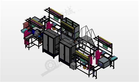 电子产品组装流水线3D图纸下载_凡一商城