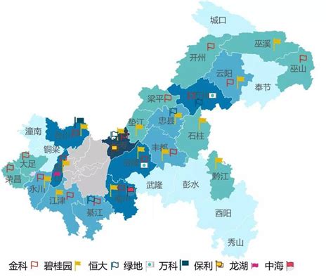 重庆市没成为直辖市前有哪几个区（1个超大6个大24个中小）