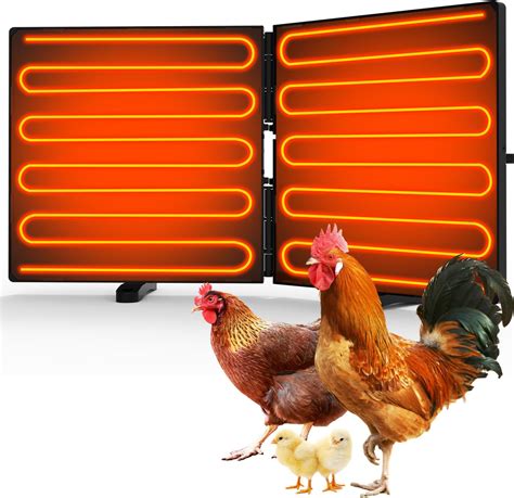 Amazon.com: Lxheir Chicken Coop Heater 240 Watts, Large Size Foldable ...