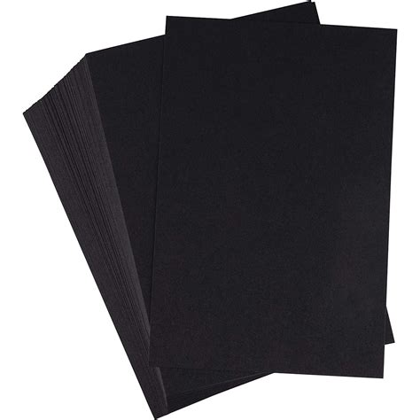 Black Cardstock - 200-Pack 4x6 Heavyweight Smooth Cardstock, 80lb ...