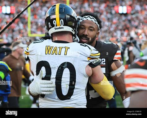 Cleveland, United States. 19th Nov, 2023. Cleveland Brown's Myles ...