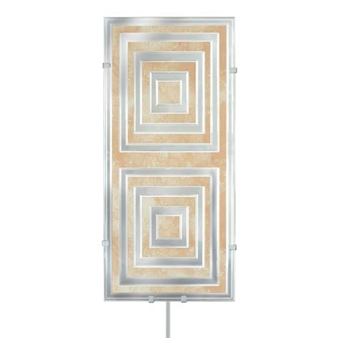 Buy Head West Illuminada Geo 1 Glass Wall Art with Mirrored Accents, 22 ...