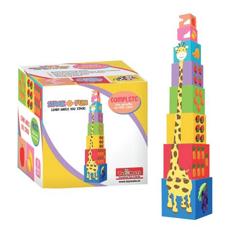 toymate Stack O Fun- 8 Educational Learning, Stacking & Balancing ...
