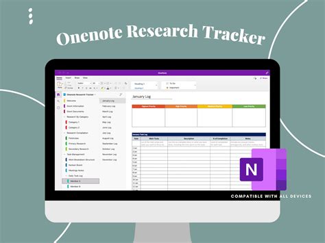 Image result for OneNote Template for Research