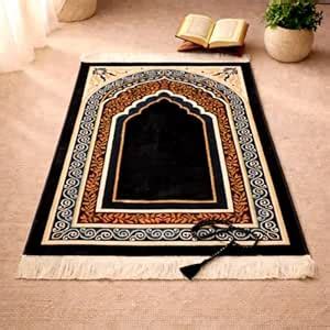Buy SHAARISH Turkish Premium Velvet Janamaz Prayer Mat | Soft Thick ...