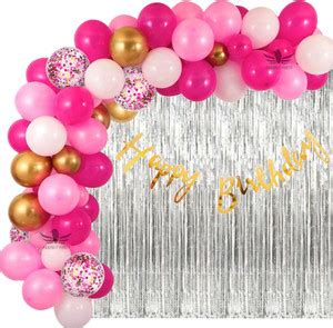 Alaina Happy Birthday Decoration Kit 56 Pcs Combo Pack - 1 Pc Happy ...