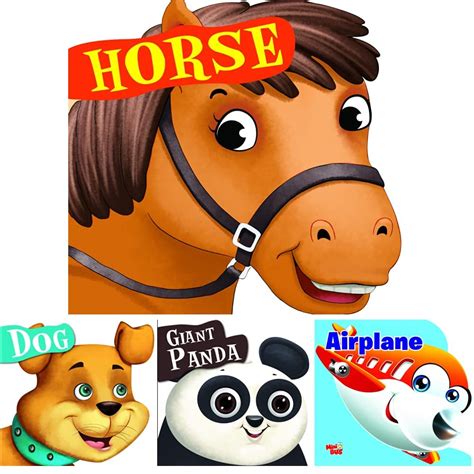 Buy Cutout Board Book: Horse +Cutout Board Book: Airplane(Transport ...
