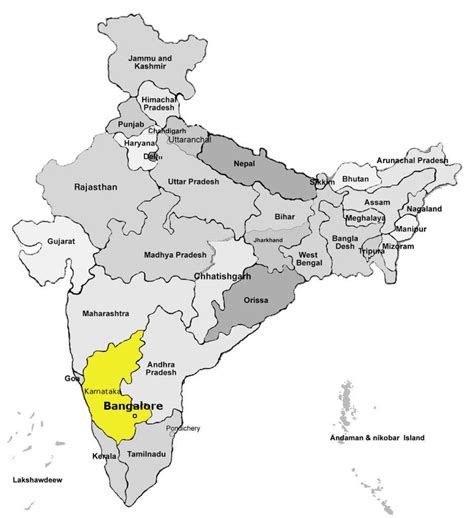 Bangalore India Map