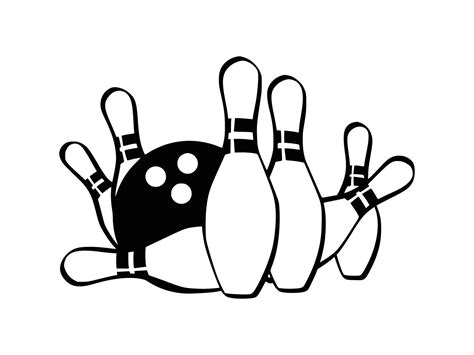 Bowling Svg Bowling Svg Bowling Clipart Bowling, Plotterdatei Bowling ...