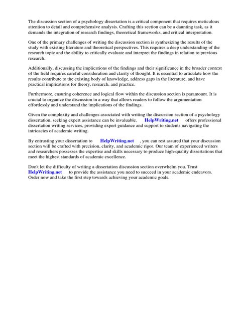 Image result for Psychology Dissertation Discussion Section