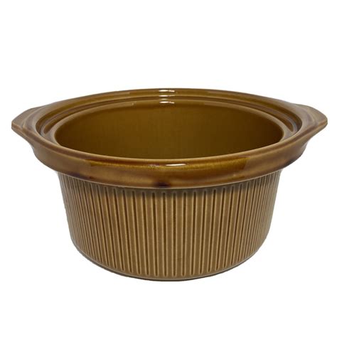Rival Crock Pot Inserts Vintage Rival Crock Pot Stoneware Slow Cooker: