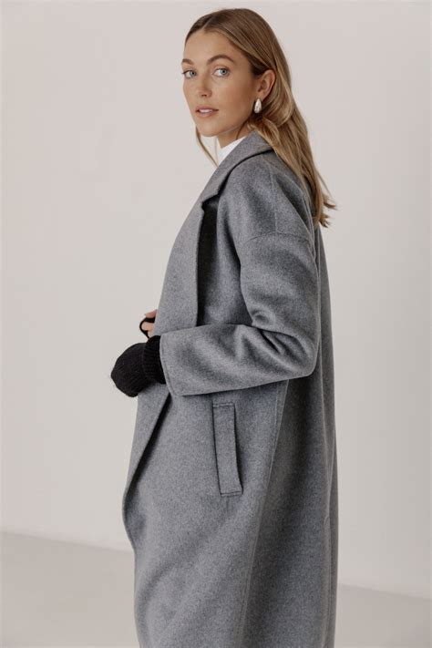 Kate Reversible Collarless Coat - Heather Lynn | Hand-Stitched Cashmere ...