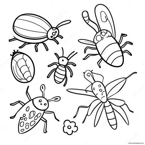Bugs Coloring Page (17610-13891)
