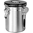 InstaCuppa Stainless Steel Coffee Canister, Airtight Container with ...