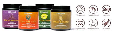 Buy Life Cykel Wellbeing Trio: Turkey Tail, Reishi & Shiitake Mushroom ...