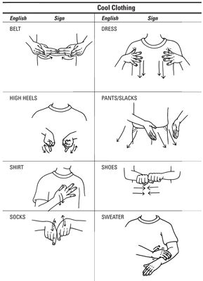 Image result for Sign Language Clothes