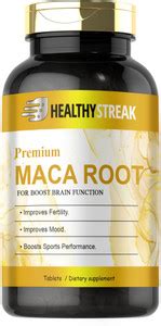 Healthy Streak Maca Root Tablets Enriched with Maca Root Extract (D68 ...