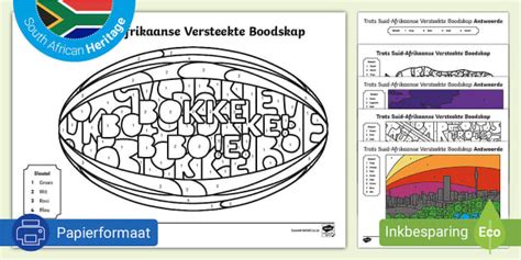 Trots Suid-Afrikaanse Versteekte Boodskap Inkeur - Twinkl