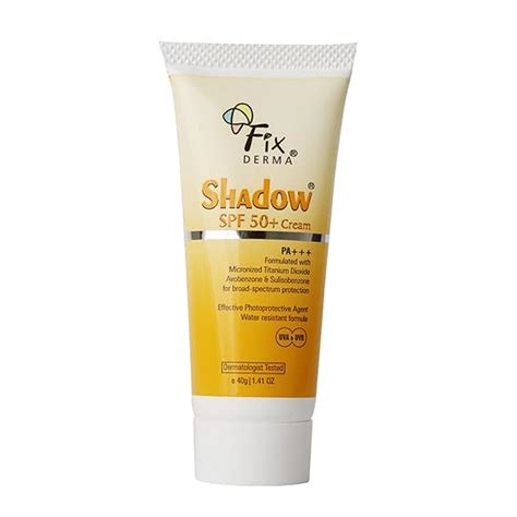 Fixderma Shadow Sunscreen SPF 50+ Cream | Sunscreen for Dry Skin ...