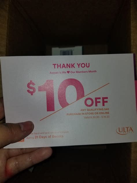 $10 off $40 purchase. 😍😍😍 : r/Ulta