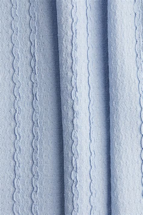 Women's Light blue Textured midi skirt | H&M IN