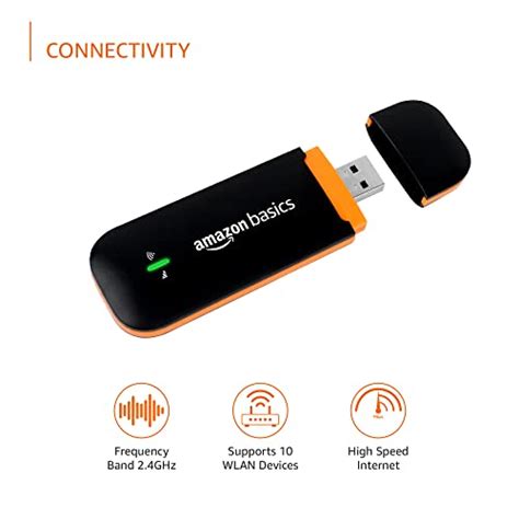 Amazon Basics 4G LTE WiFi USB Dongle Stick with All SIM Support | Plug ...