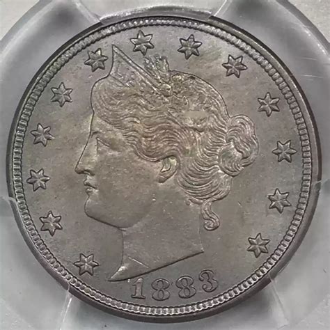 1883 Liberty Head V Nickel PCGS MS-62 No CENTS - Old Pueblo Coin