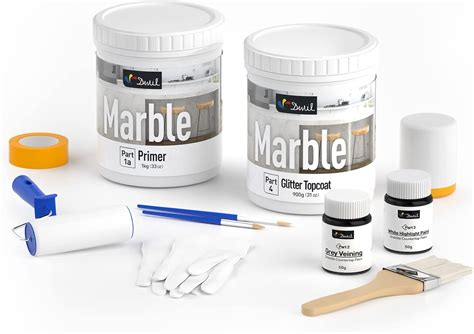 DWIL Marble Countertop Paint Kit - Transform Your Kitchen Marble ...