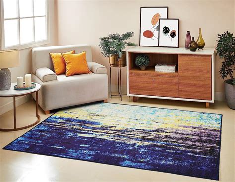 Buy Amazon Brand - Solimo 3D Printed Carpet with Anti Skid Backing for ...