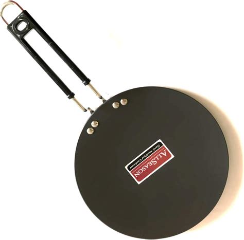 Buy Hard Anodised Roti Tawa With Steel Handle Aluminium Chapati Tawa ...