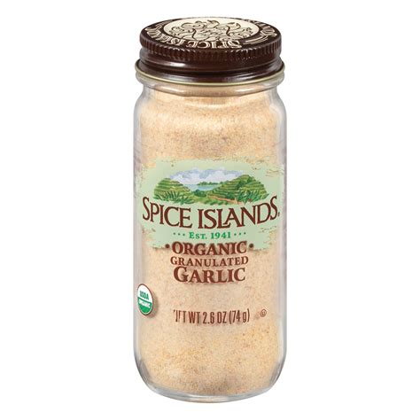 Spice Islands Organic Granulated MFF30 Garlic, 2.6 Ounce - Walmart.com