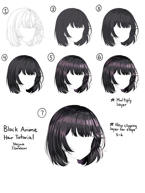 Hair Drawing Tutorial 的图像结果
