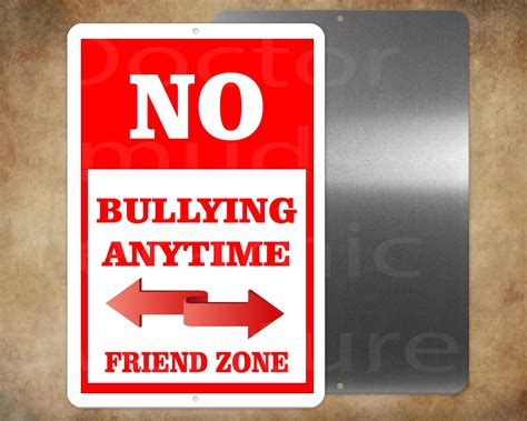 No Bullying Sign