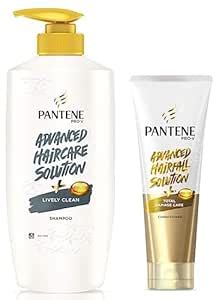 Buy Pantene Advanced Hair Care Solution Lively Clean Shampoo, 650 ml ...