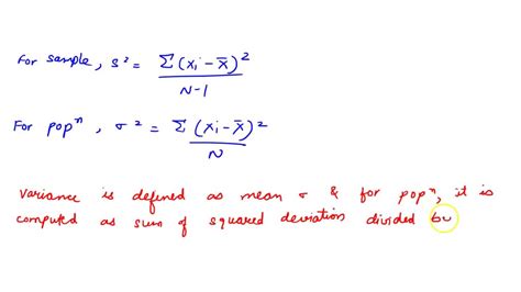 Image result for Sample Variation Formula
