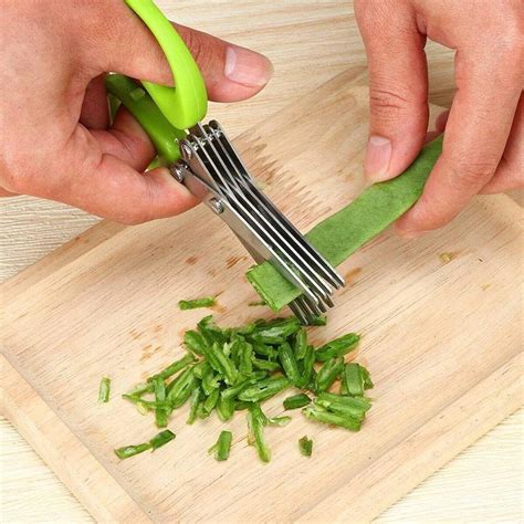 Tijeras de cocina de acero inoxidable de 5 capas multifuncionales para ...
