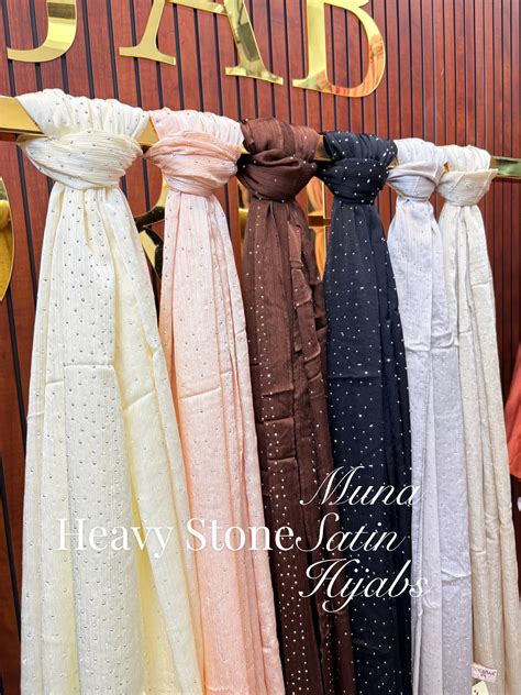 Yusraa Heavy Stone Muna Satin Hijabs Ramadan Edition ‘26 – Hijab Stories