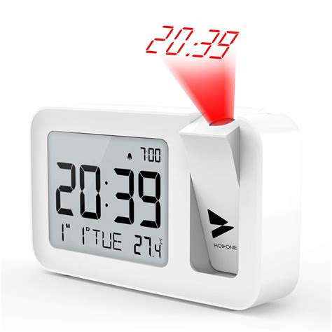 Buy Hosome Projection Alarm Clock, Digital Alarm Clock on Ceiling with ...