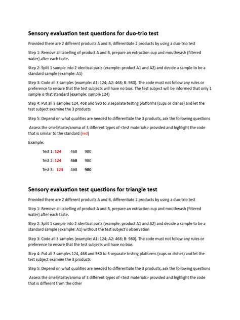 Image result for Sensory Testing Procedure