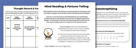 Image result for Cognitive Behaviro Worksheets