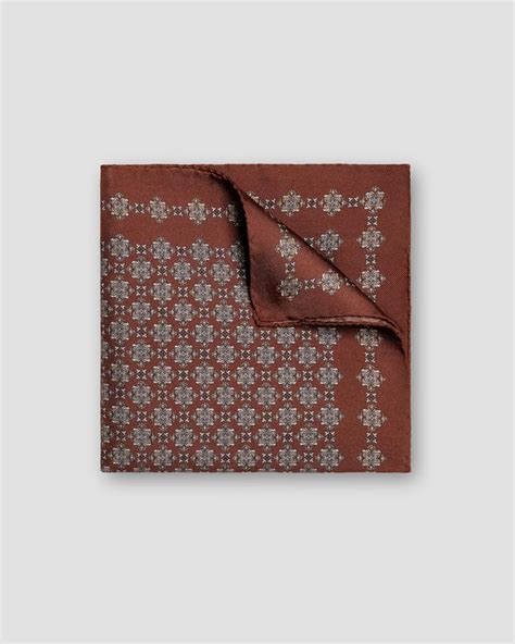 Dark Brown Pocket square - Eton