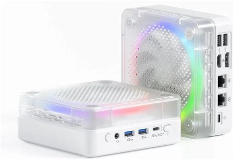 SkullSaints Frost Mini PC: AMD Ryzen 7 7840HS/7735HS RGB Lighting PCIe ...