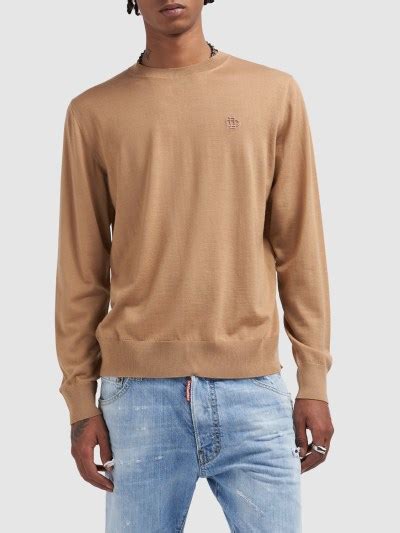Virgin wool sweater w/logo - Dsquared2 - Men | Luisaviaroma