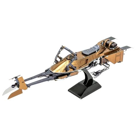 Fascinations Metal Earth Star Wars Speeder Bike 3D Metal Model Kit ...