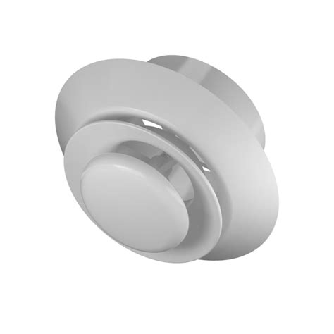 IMPERIAL 4-in x 4-in 2-way Abs Resin Sidewall/Ceiling Diffuser in White ...