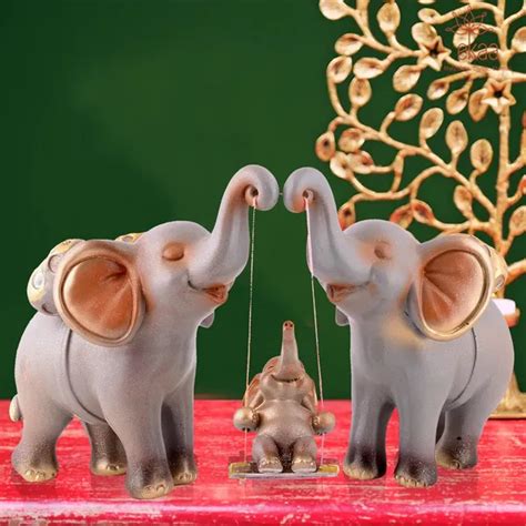 GiftsBazaar Elephant Showpiece of Grey Color | Home Decor for Asthetic ...