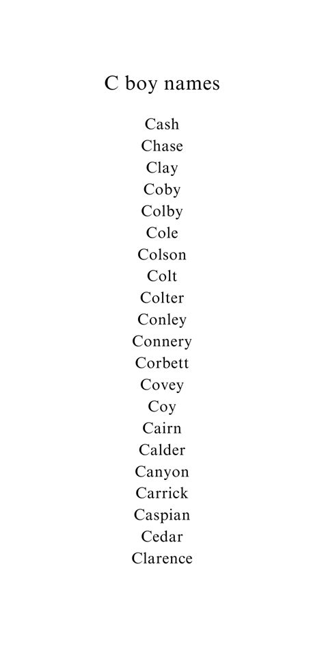 95+ *Modern* Boy Names That Start with C - 2024