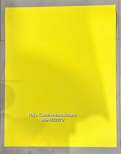 Lemon Yellow Thick Chart -4 charts – KnowHowArtCraft