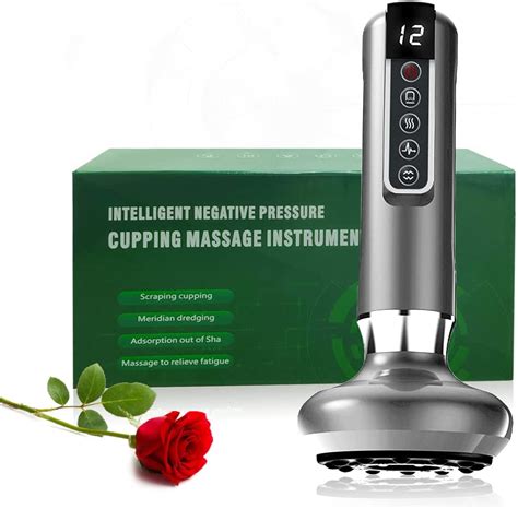 Cupping Set Gua Sha Massage Smart Electric Intelligent Negative Pressure Cupping Therapy Set ...